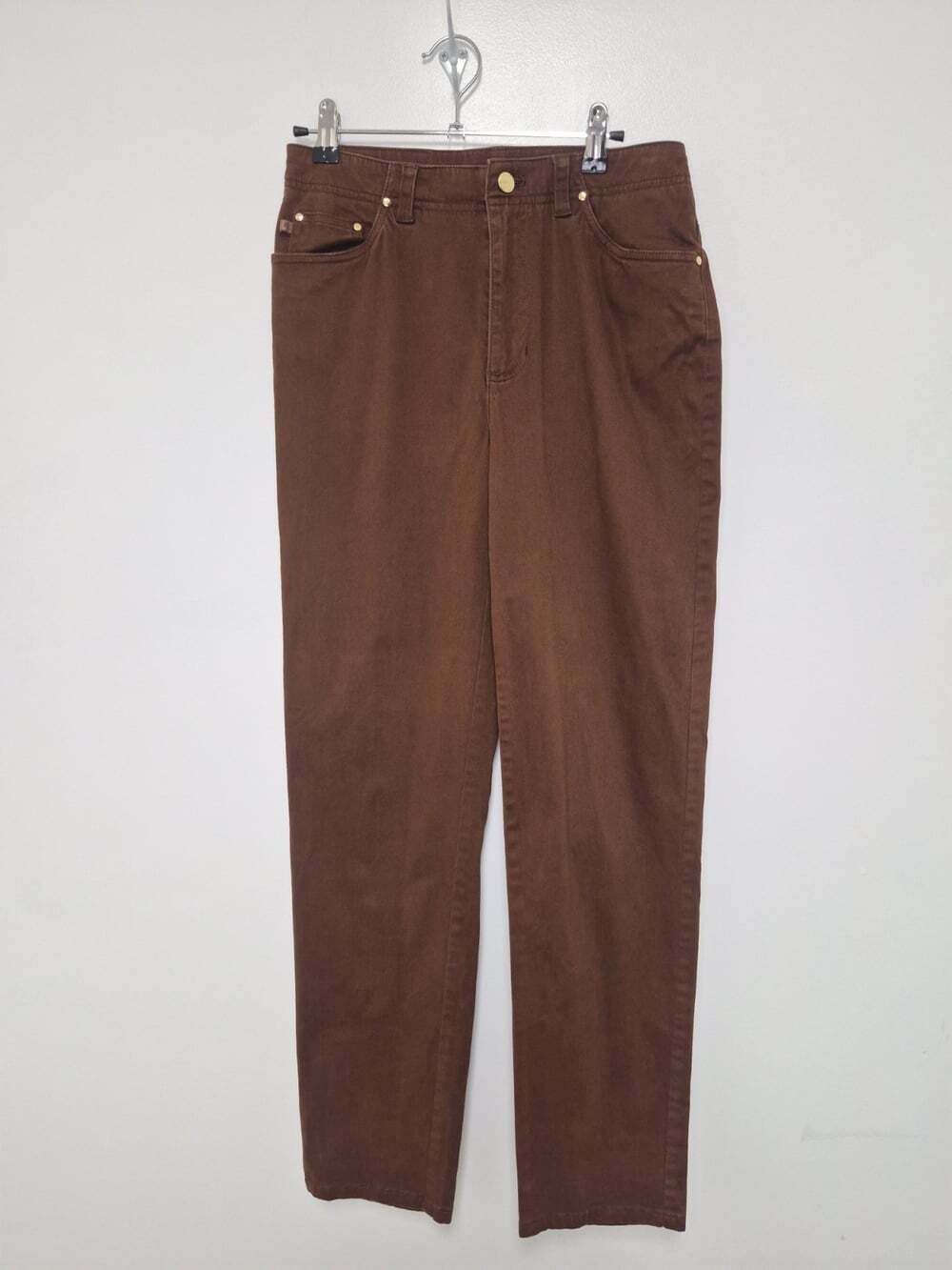 Y2K Lauren Jeans Co. Ralph Lauren Brown Straight Leg Pants sz 4